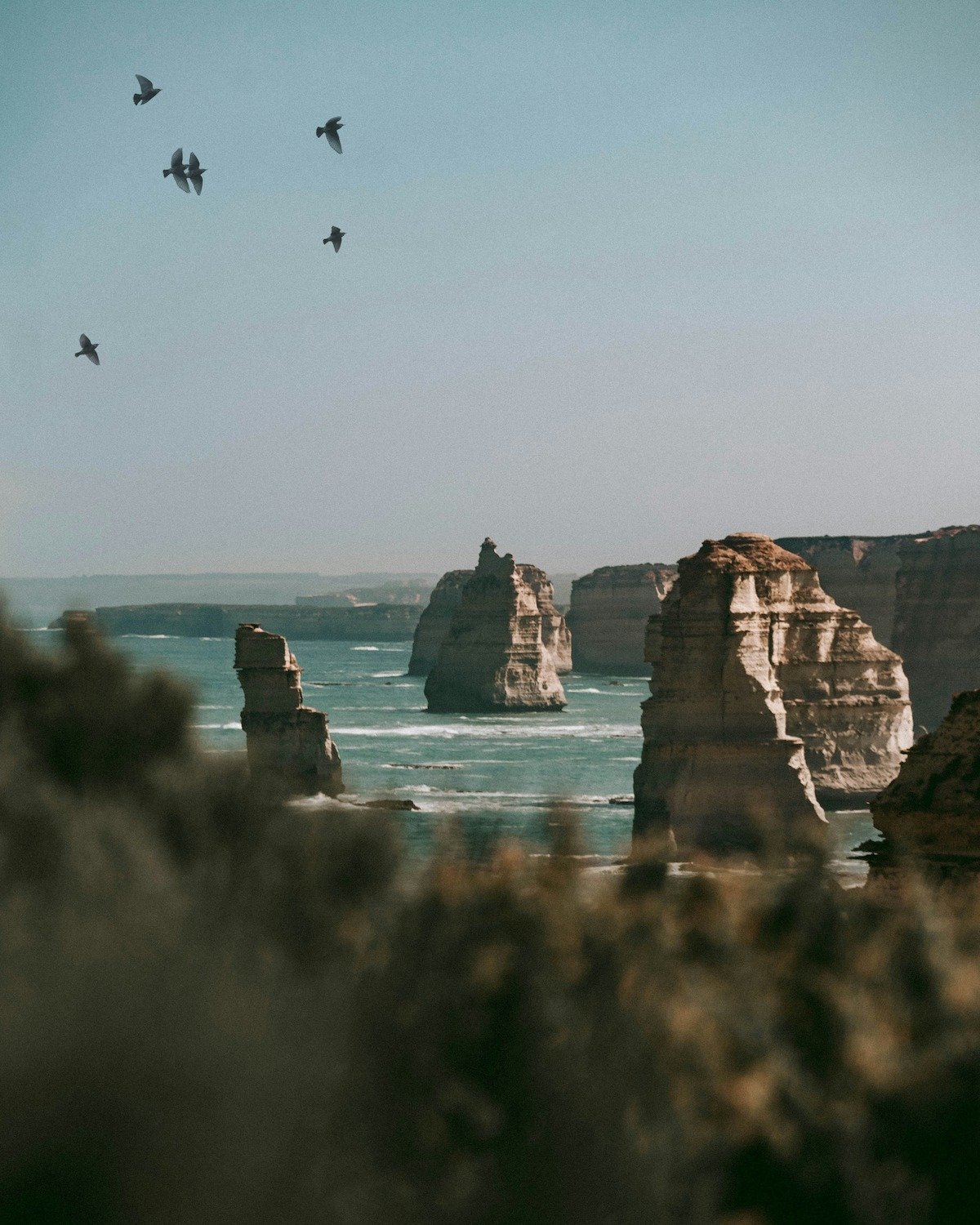 View from the great ocean road